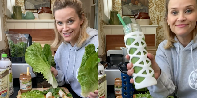 Here Are the Benefits Of Reese Witherspoon’s Green Smoothie!